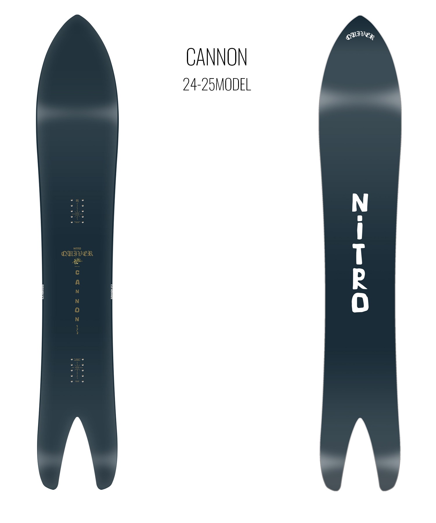 【早期購入】NITRO ナイトロ スノーボード 板 メンズ Quiver CANNON ムラサキスポーツ 24-25モデル LL A26(ONECOLOR-173cm)