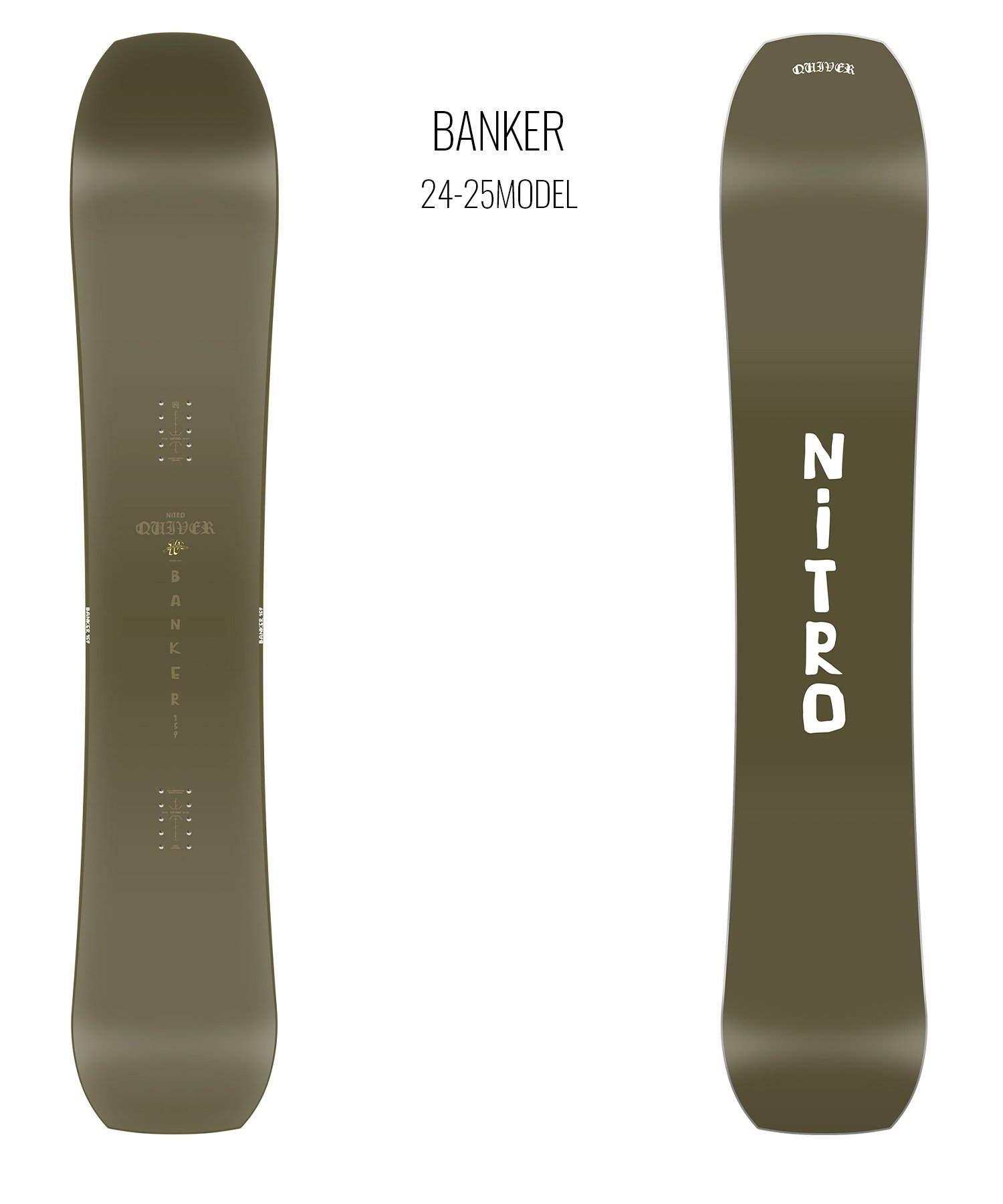 【早期購入】NITRO ナイトロ スノーボード 板 メンズ Quiver BANKER ムラサキスポーツ 24-25モデル LL A26(ONECOLOR-156cm)