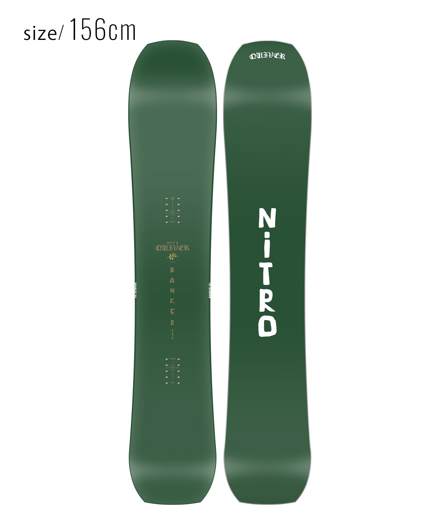 【早期購入】NITRO ナイトロ スノーボード 板 メンズ Quiver BANKER ムラサキスポーツ 24-25モデル LL A26(ONECOLOR-156cm)