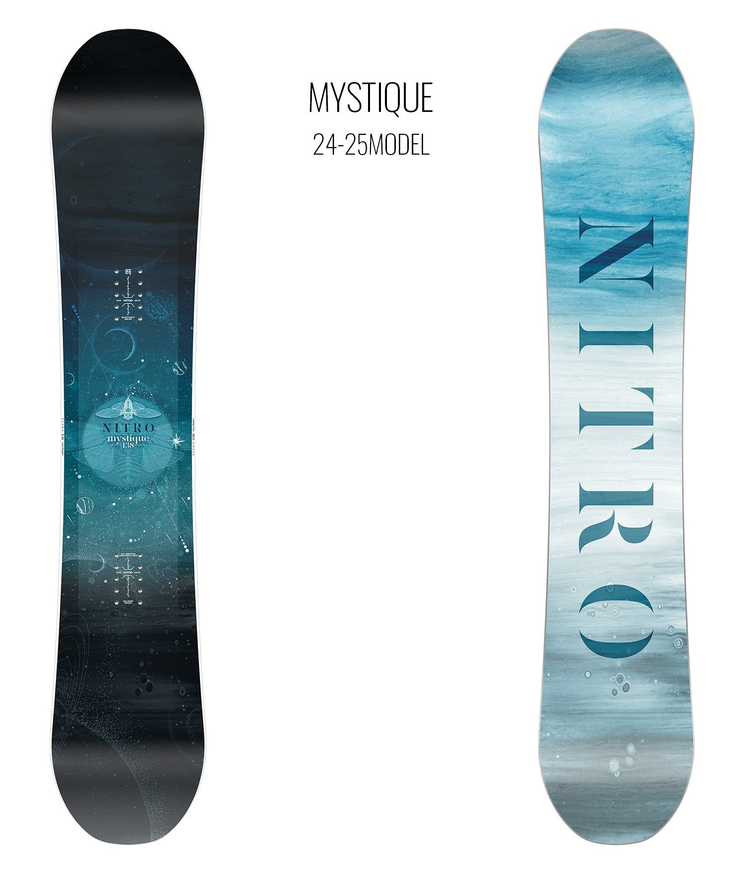 【早期購入】NITRO ナイトロ スノーボード 板 レディース MYSTIQUE ムラサキスポーツ 24-25モデル LL A26(ONECOLOR-138cm)