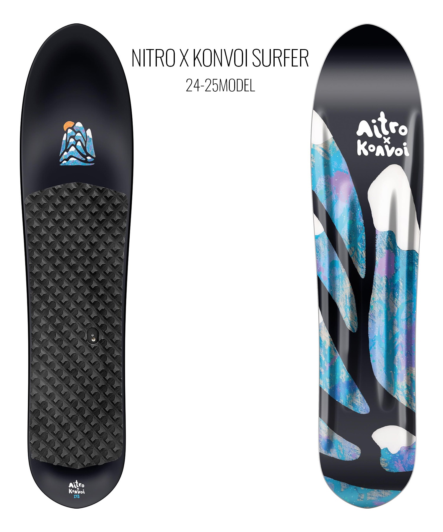 NITRO ナイトロ スノーボード 板 ユニセックス NITRO X KONVOI SURFER ムラサキスポーツ 24-25モデル LL I26(ONECOLOR-143Wcm)