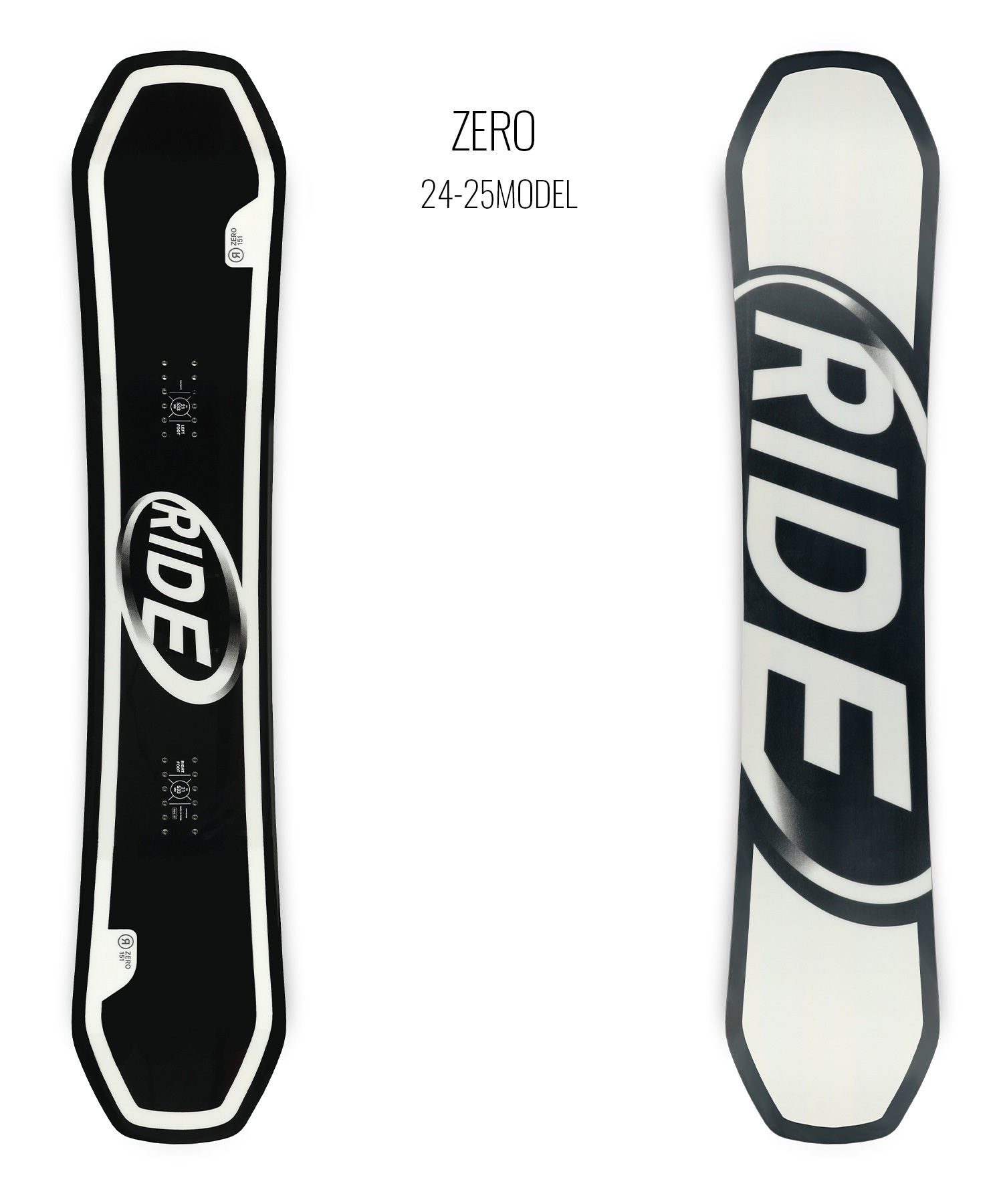 【早期購入】RIDE ライド スノーボード 板 メンズ ZERO ムラサキスポーツ 24-25モデル LL A26(ONECOLOR-142cm)