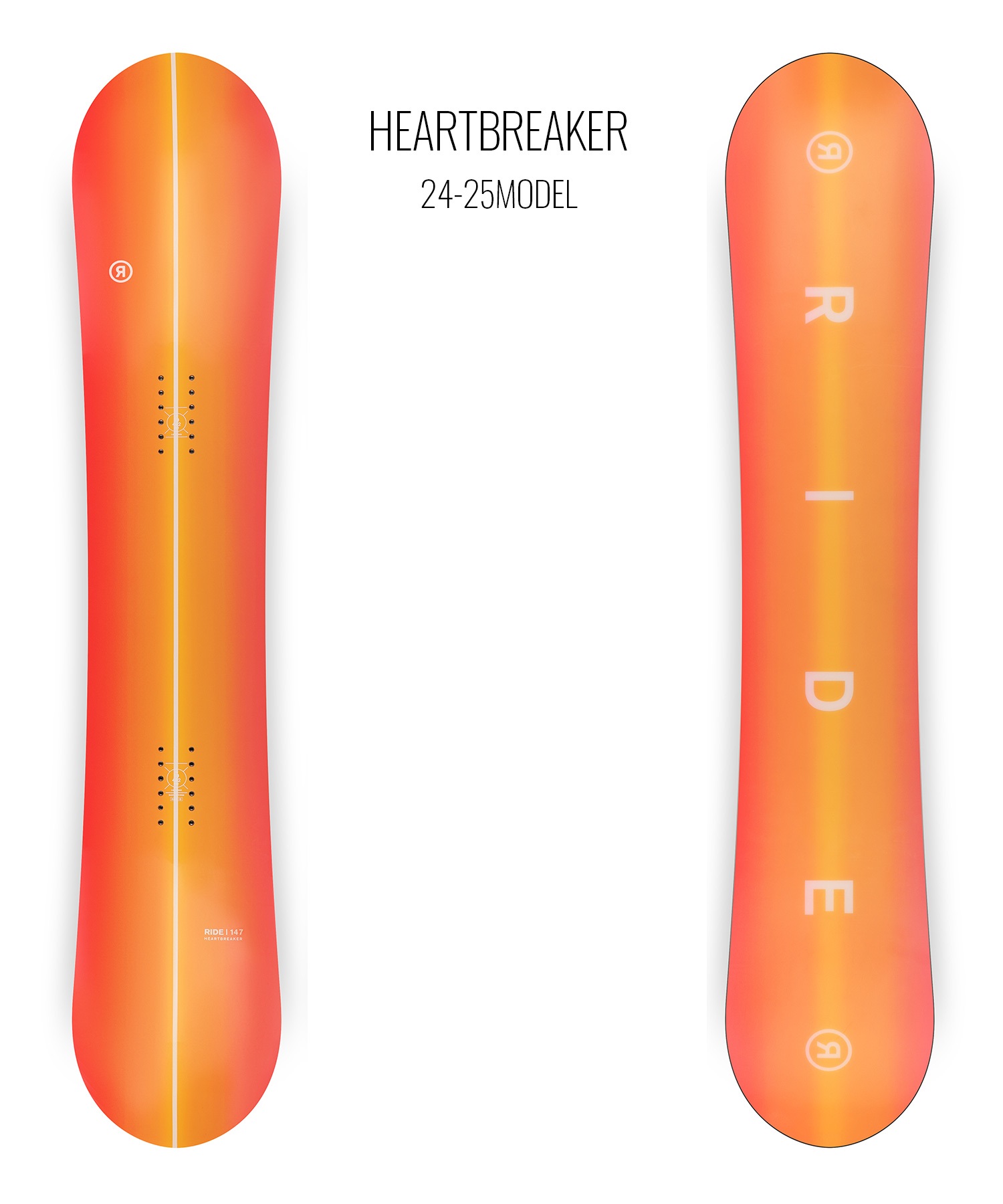 【早期購入】RIDE ライド スノーボード 板 メンズ HEARTBREAKER ムラサキスポーツ 24-25モデル LL A26(ONECOLOR-139cm)
