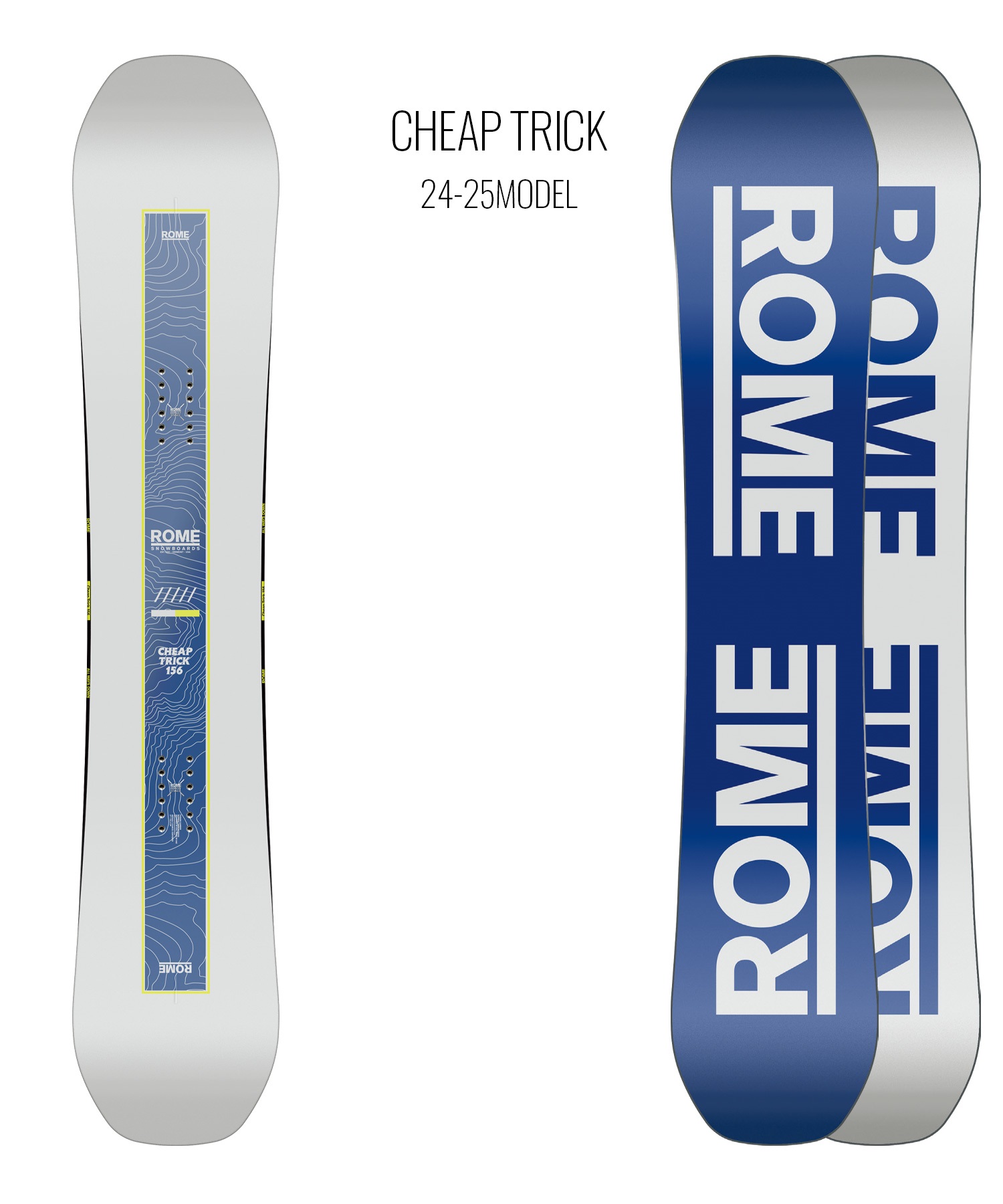 【早期購入】ROME ローム スノーボード 板 メンズ CHEAP TRICK ムラサキスポーツ 24-25モデル LL B8(ONECOLOR-147cm)