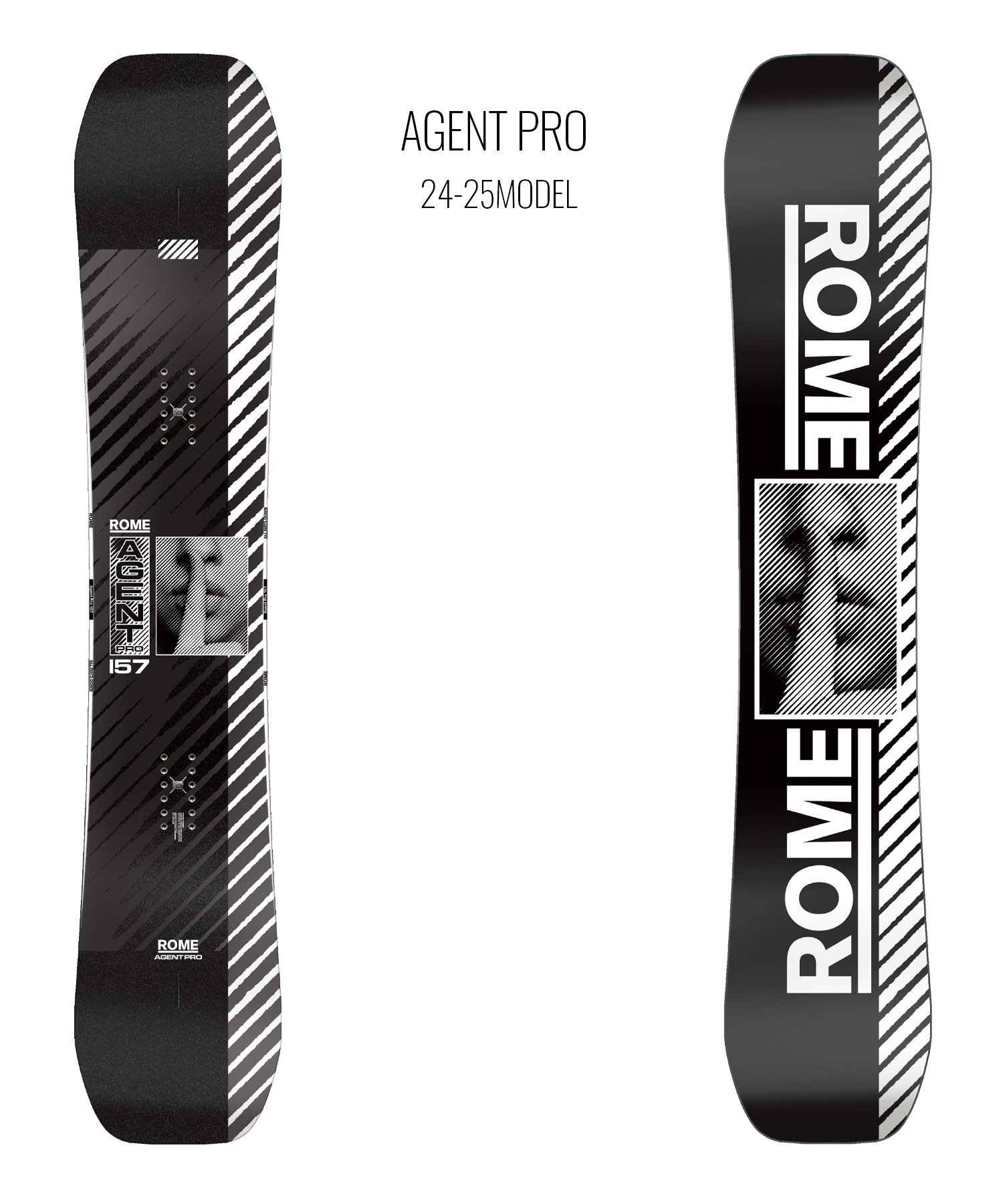 【早期購入】ROME ローム スノーボード 板 メンズ AGENT PRO ムラサキスポーツ 24-25モデル LL B8(ONECOLOR-151cm)