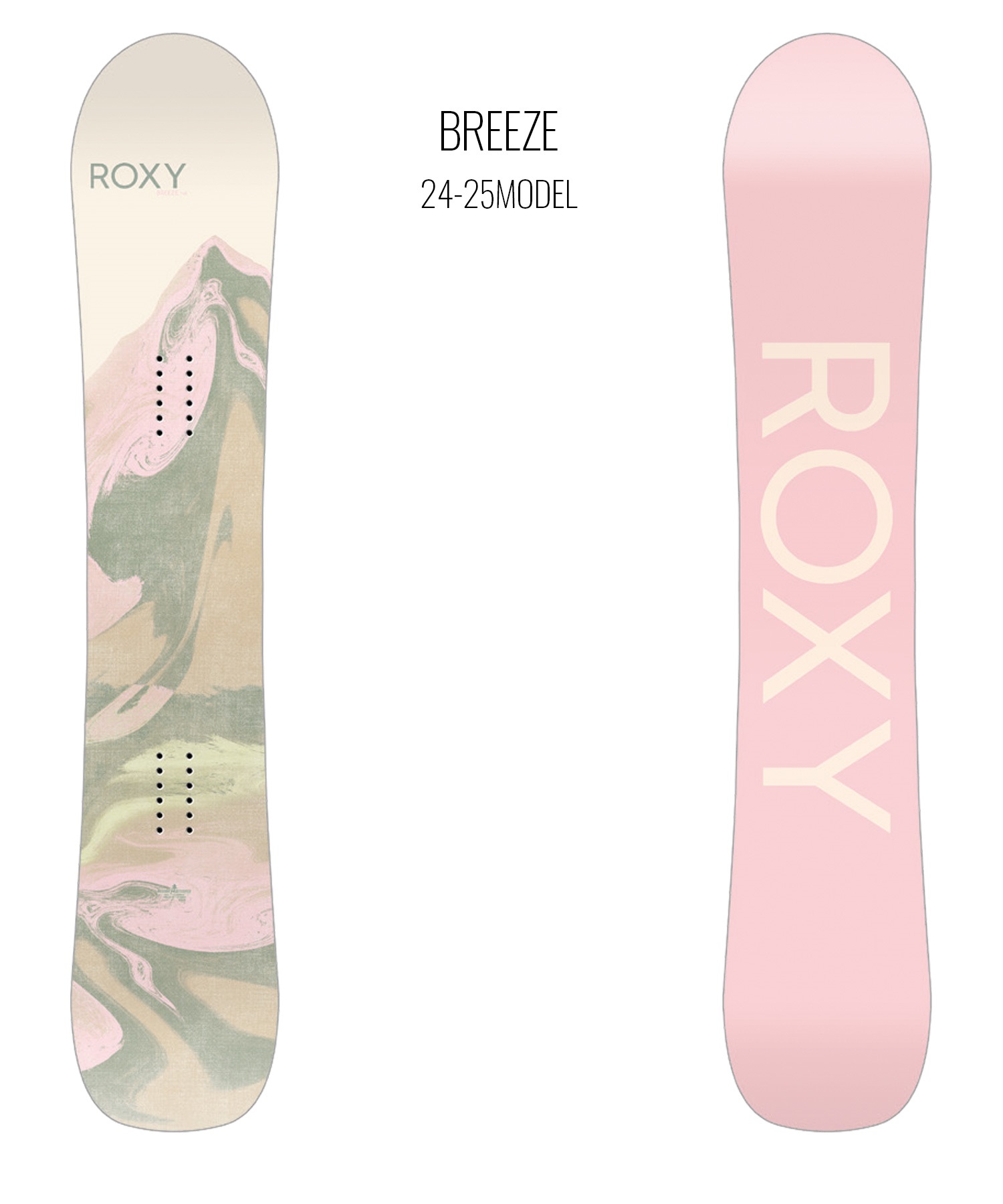 【早期購入】ROXY ロキシー スノーボード 板 レディース BREEZE ムラサキスポーツ 24-25モデル LL A26(PK-140cm)