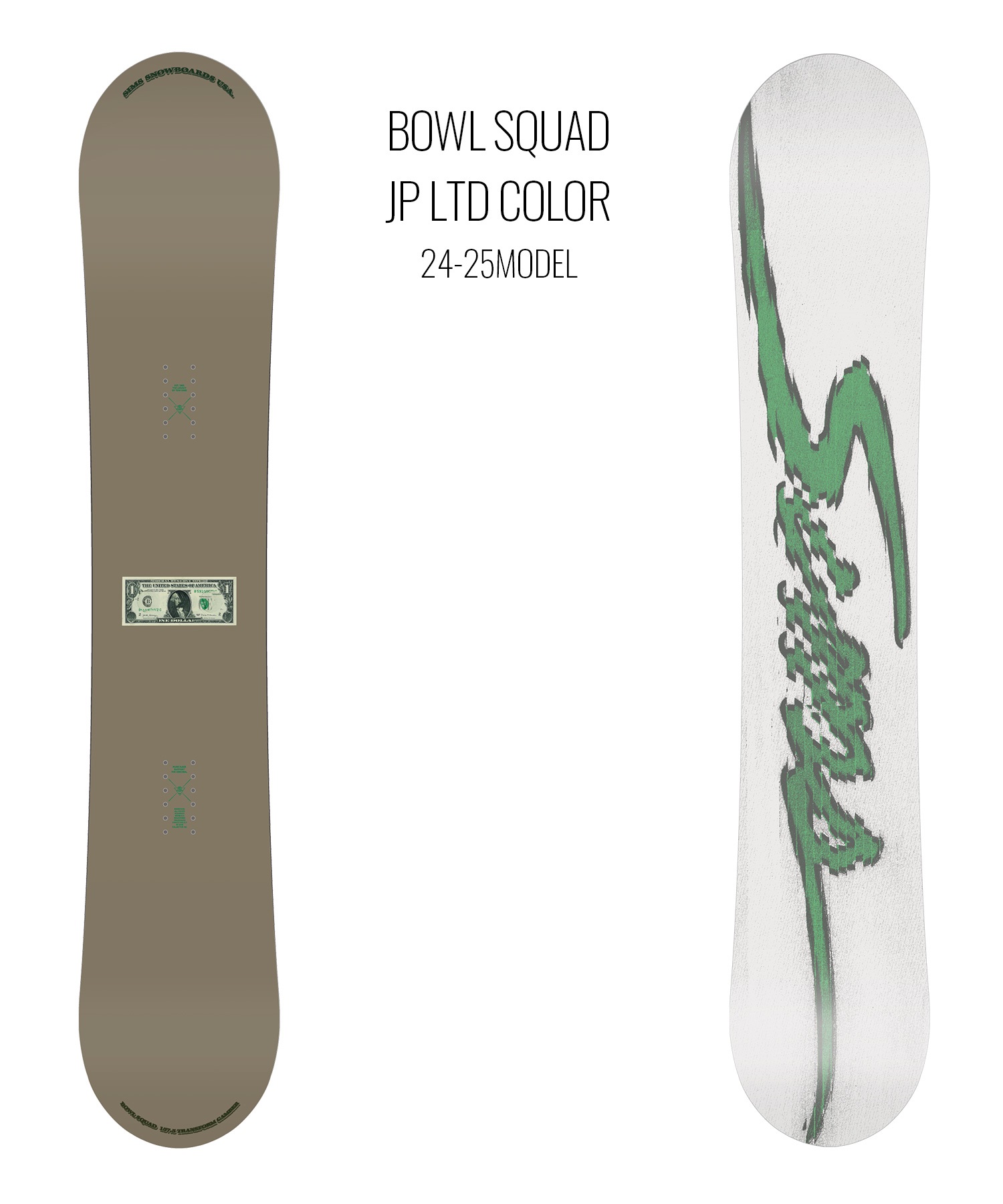 【早期購入】SIMS シムス スノーボード 板 メンズ 日本限定カラー BOWL SQUAD-JP LTD COLOR ムラサキスポーツ 24-25モデル LL B1(BRW-149cm)