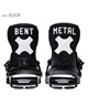 スノーボード バインディング ビンディング メンズ BENT METAL ベントメタル AXION 23-24モデル ムラサキスポーツ KK B24(BLACK-M)