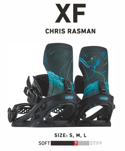スノーボード バインディング メンズ FLUX フラックス CHRIS RASMAN PRO MODEL 23-24モデル ムラサキスポーツ KK F15(ONECOLOR-S)