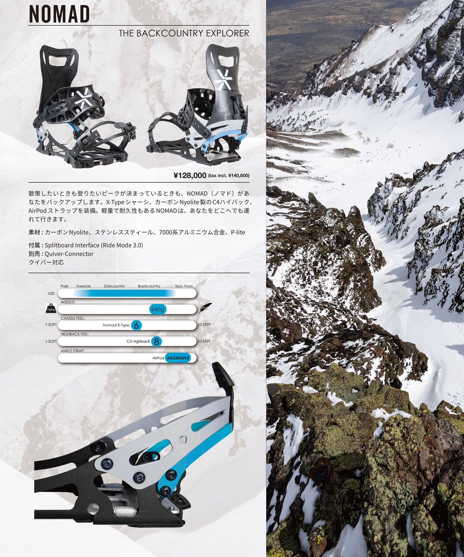 KARAKORAM カラコラム スノーボード バインディング
