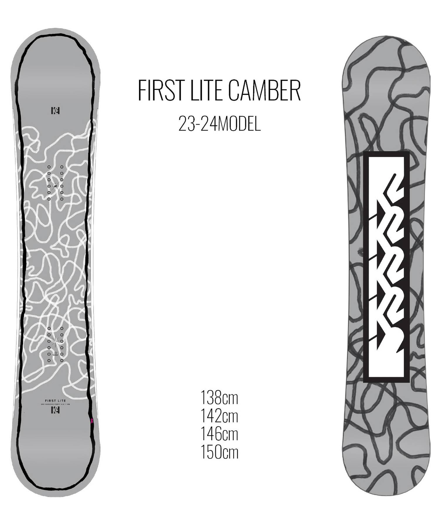 K2 FIRST LITE CAMBER スノーボード 146cm-