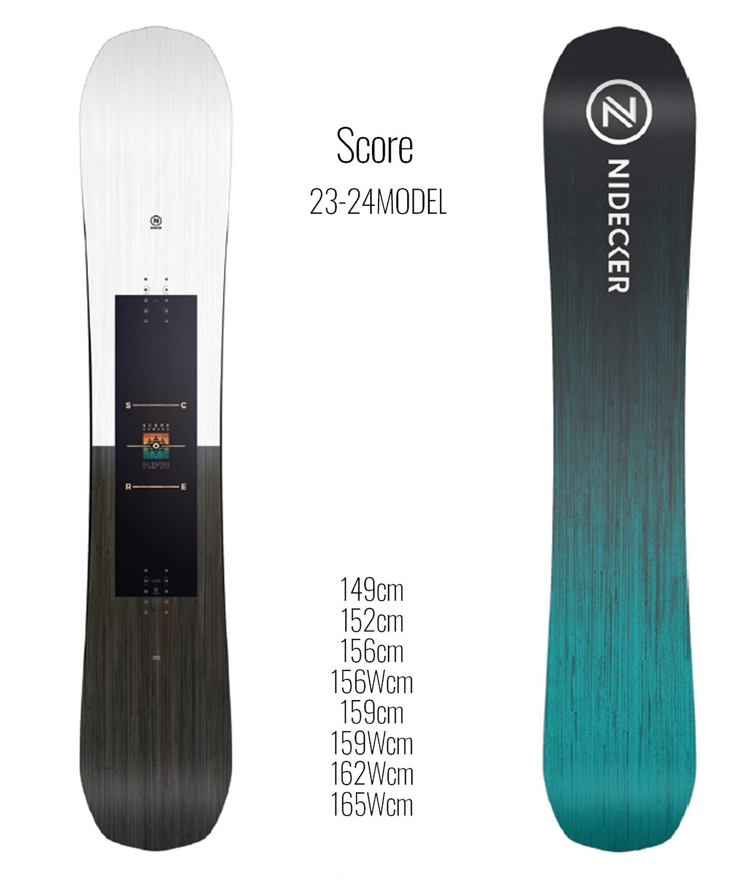 ☆スノーボード＋バインディング 2点セット NIDECKER ナイデッカー Score FLUX フラックス PR 23-24モデル ムラサキスポーツ(152cm-BLACK-S)