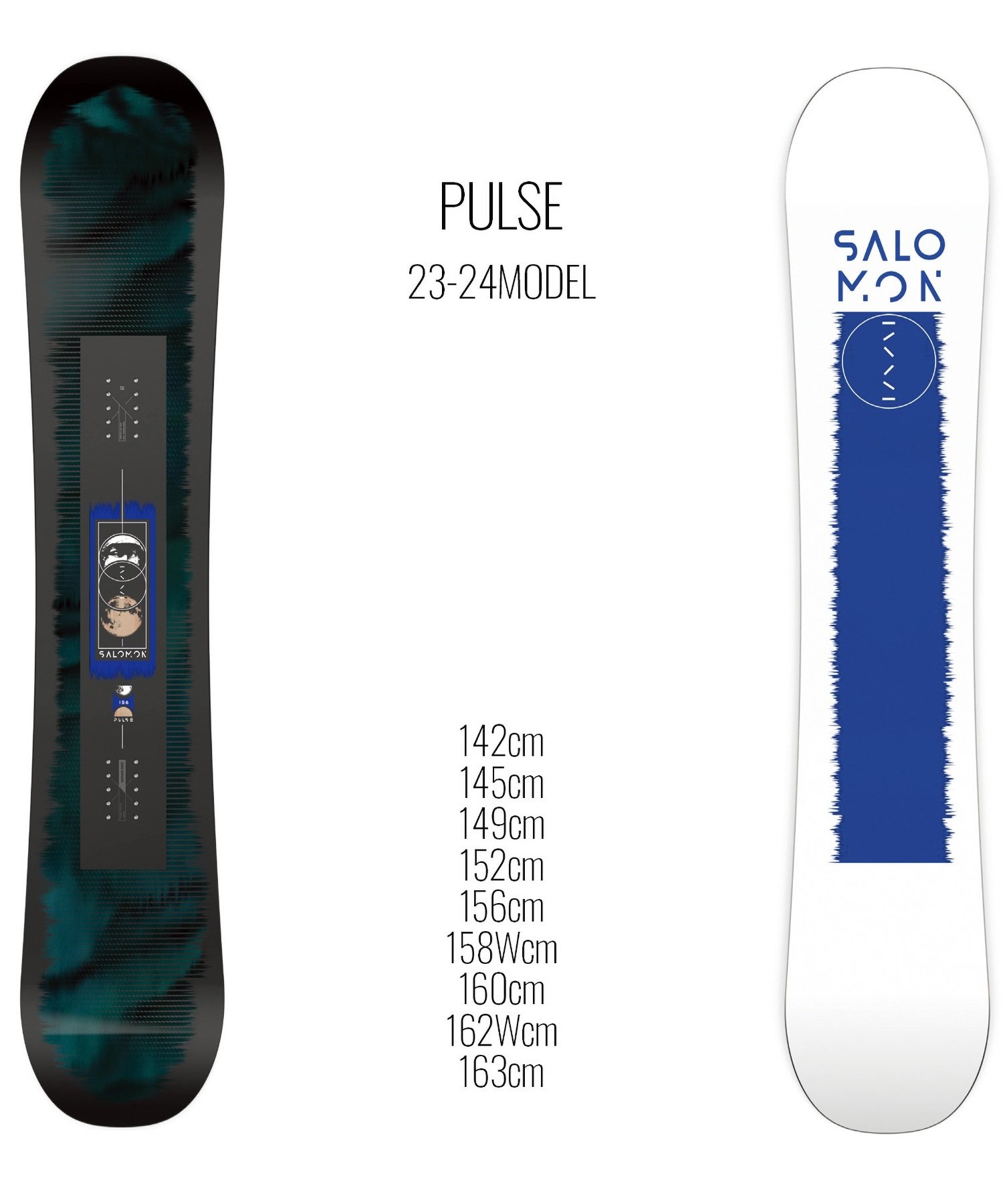 ☆スノーボード＋バインディング 2点セット SALOMON サロモン PULSE SALOMON サロモン RHYTHM 23-24モデル ムラサキスポーツ(149cm-White-S)