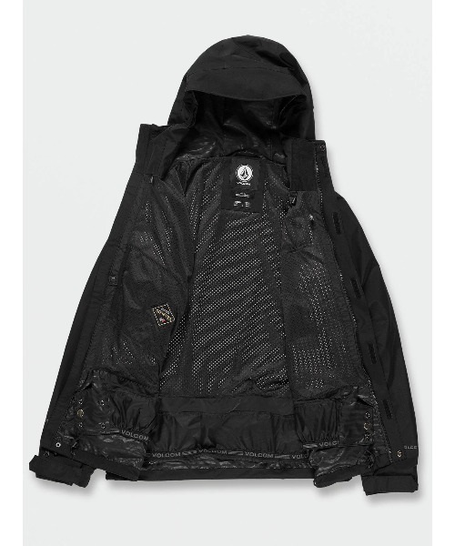 スノーボード ウェア ジャケット ゴアテックス ユニセックス VOLCOM ボルコム DUA-GORE-TEX 22-23モデル ムラサキスポーツ JJ I7(BLK-XS)