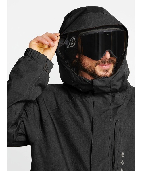 スノーボード ウェア ジャケット ゴアテックス ユニセックス VOLCOM ボルコム DUA-GORE-TEX 22-23モデル ムラサキスポーツ JJ I7(BLK-XS)