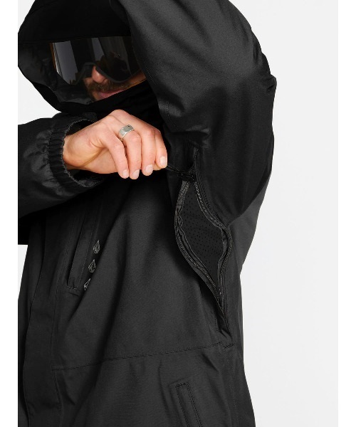 スノーボード ウェア ジャケット ゴアテックス ユニセックス VOLCOM ボルコム DUA-GORE-TEX 22-23モデル ムラサキスポーツ JJ I7(BLK-XS)