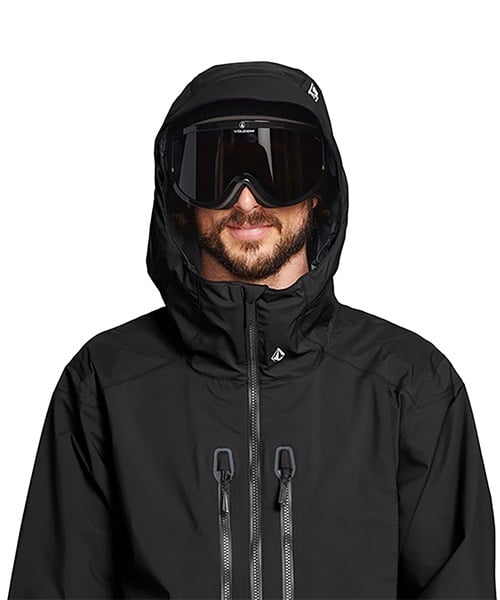 スノーボード ウェア ジャケット ゴアテックス ユニセックス VOLCOM ボルコム GUIDE-GORE-TEX 22-23モデル ムラサキスポーツ JJ I7(BLK-S)