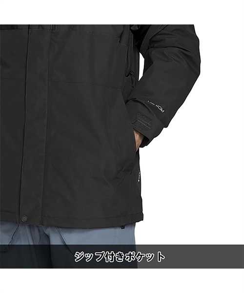 スノーボード ウェア ジャケット ゴアテックス ユニセックス VOLCOM ボルコム L-GORE-TEX 22-23モデル ムラサキスポーツ JJ I7(BLK-S)