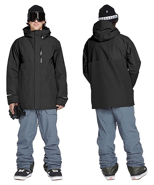 スノーボード ウェア ジャケット ゴアテックス ユニセックス VOLCOM ボルコム L-GORE-TEX 22-23モデル ムラサキスポーツ JJ I7(BLK-S)