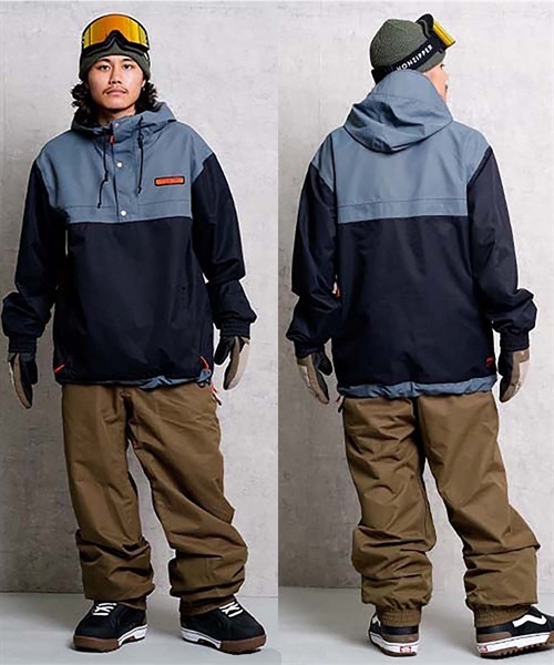 スノーボード ウェア ジャケット ユニセックス VOLCOM ボルコム LONGO-PULLOVER 22-23モデル ムラサキスポーツ JJ I7(BLK-S)