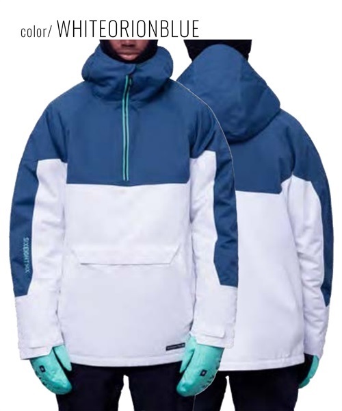 スノーボード ウェア ジャケット ユニセックス 686 シックスエイトシックス M2W116 RENEWAL INSULATED 23-24モデル KK A26(WHITEORIONBLUE-S)