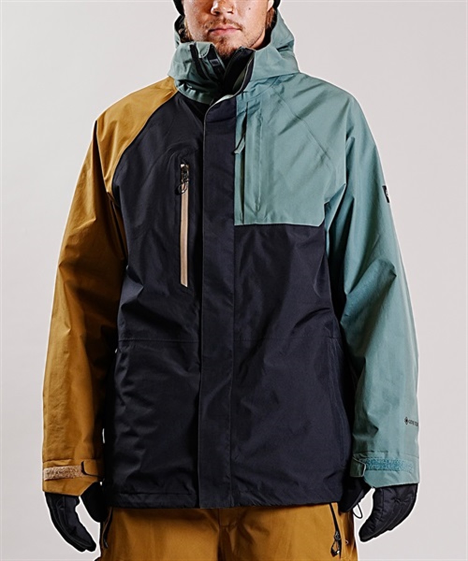 スノーボード ウェア ジャケット ユニセックス 686 シックスエイトシックス GORE-TEX CORE SHELL 23-24モデル ムラサキスポーツ KK G29(CYPRESSGREENCOLORBLOCK-S)