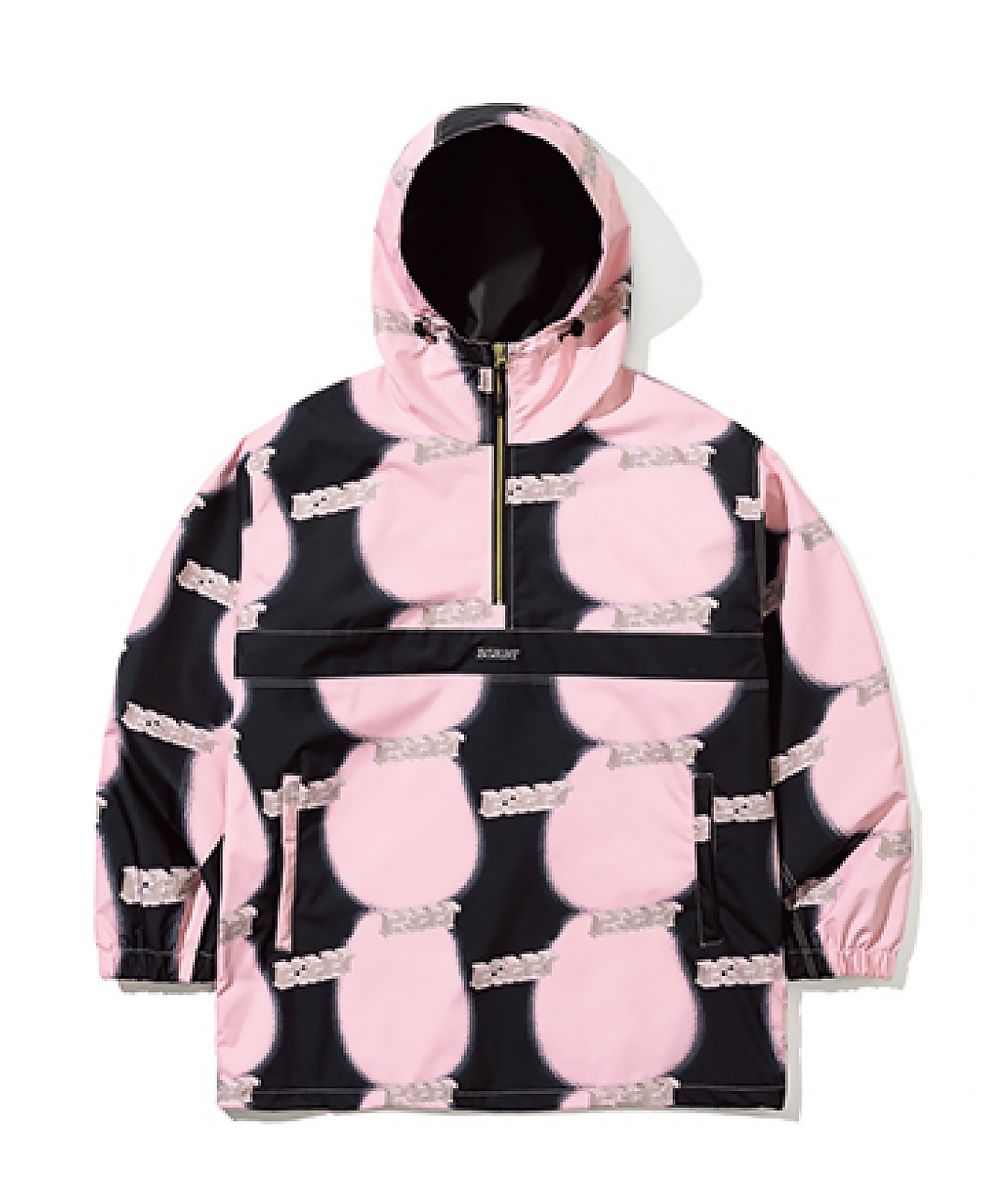 スノーボード ウェア ジャケット ユニセックス BSRABBIT ビエスラビット BDT HOODED ANORAK 23-24モデル KK G21(PINK-M)