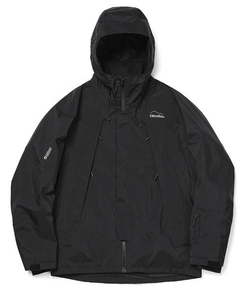 DIMITO ディミト スノーボード ウェア ジャケット ユニセックス NHTK36 WORLD 2L JACKET 23-24モデル ムラサキスポーツ KK H12(BLACK-S)