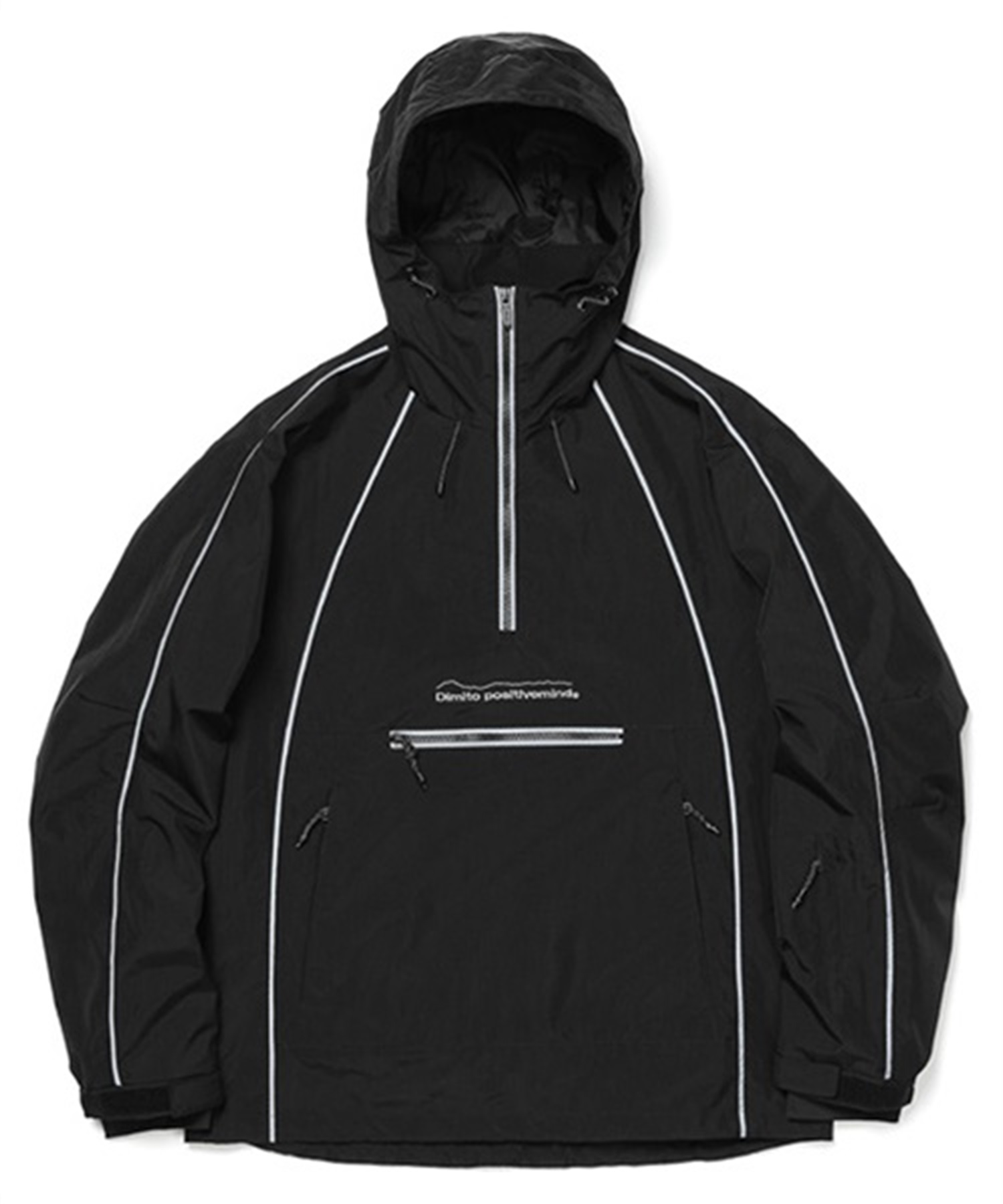 DIMITO ディミト スノーボード ウェア ジャケット ユニセックス NHTK34 TRACK PULLOVER JACKET 23-24モデル ムラサキスポーツ KK H12(BLACK-S)