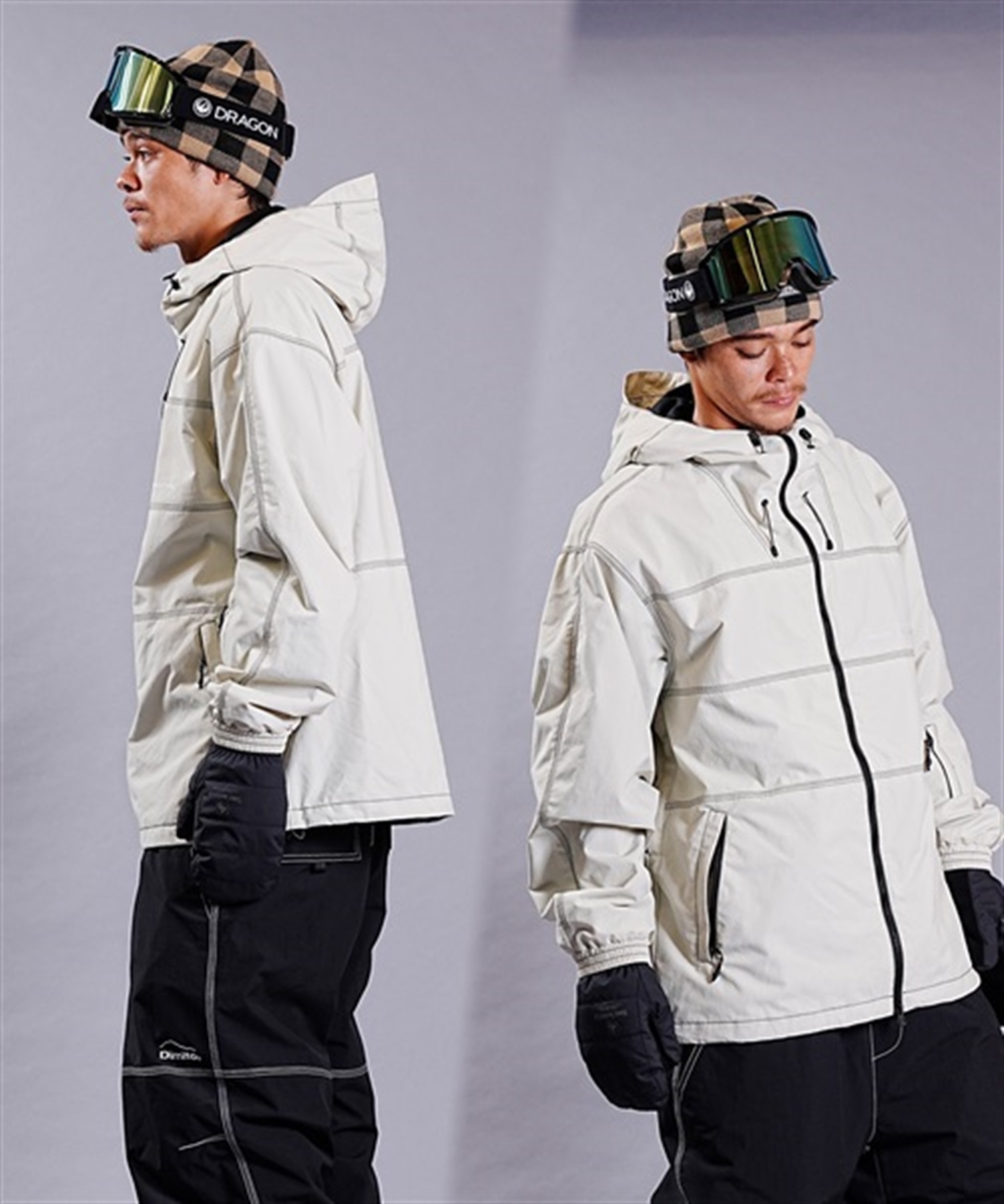 DIMITO ディミト スノーボード ウェア ジャケット ユニセックス NHTK35 WORKS ZIP JACKET 23-24モデル ムラサキスポーツ KK H12(IVORY-S)