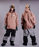 スノーボード ウェア ジャケット ユニセックス DEATHLABEL デスレーベル ANORAK JKT LOGO 23-24モデル ムラサキスポーツ KK I21(BROWN-M)