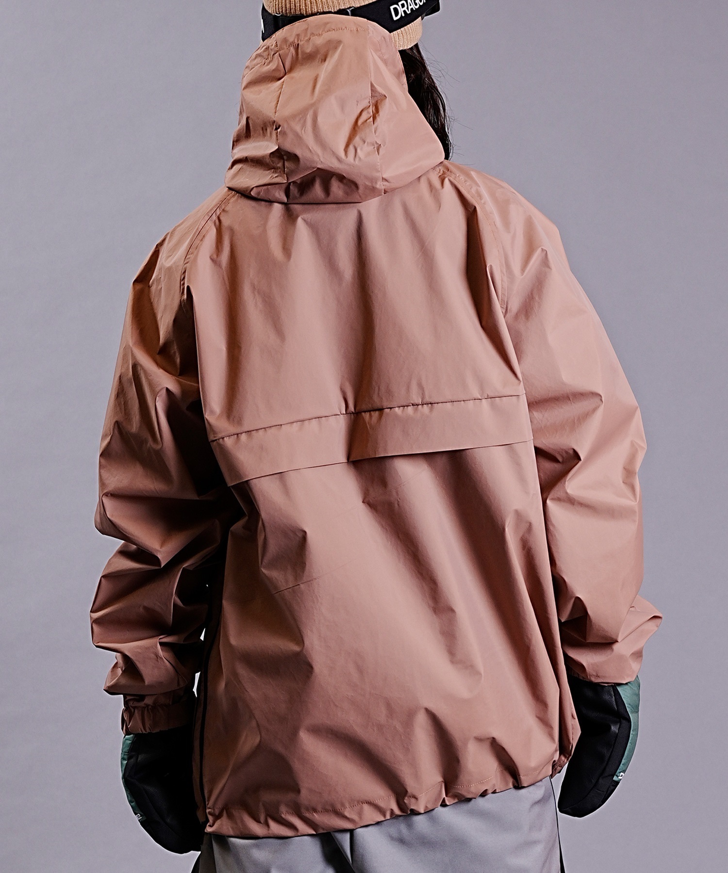 スノーボード ウェア ジャケット ユニセックス DEATHLABEL デスレーベル ANORAK JKT LOGO 23-24モデル ムラサキスポーツ KK I21(BROWN-M)