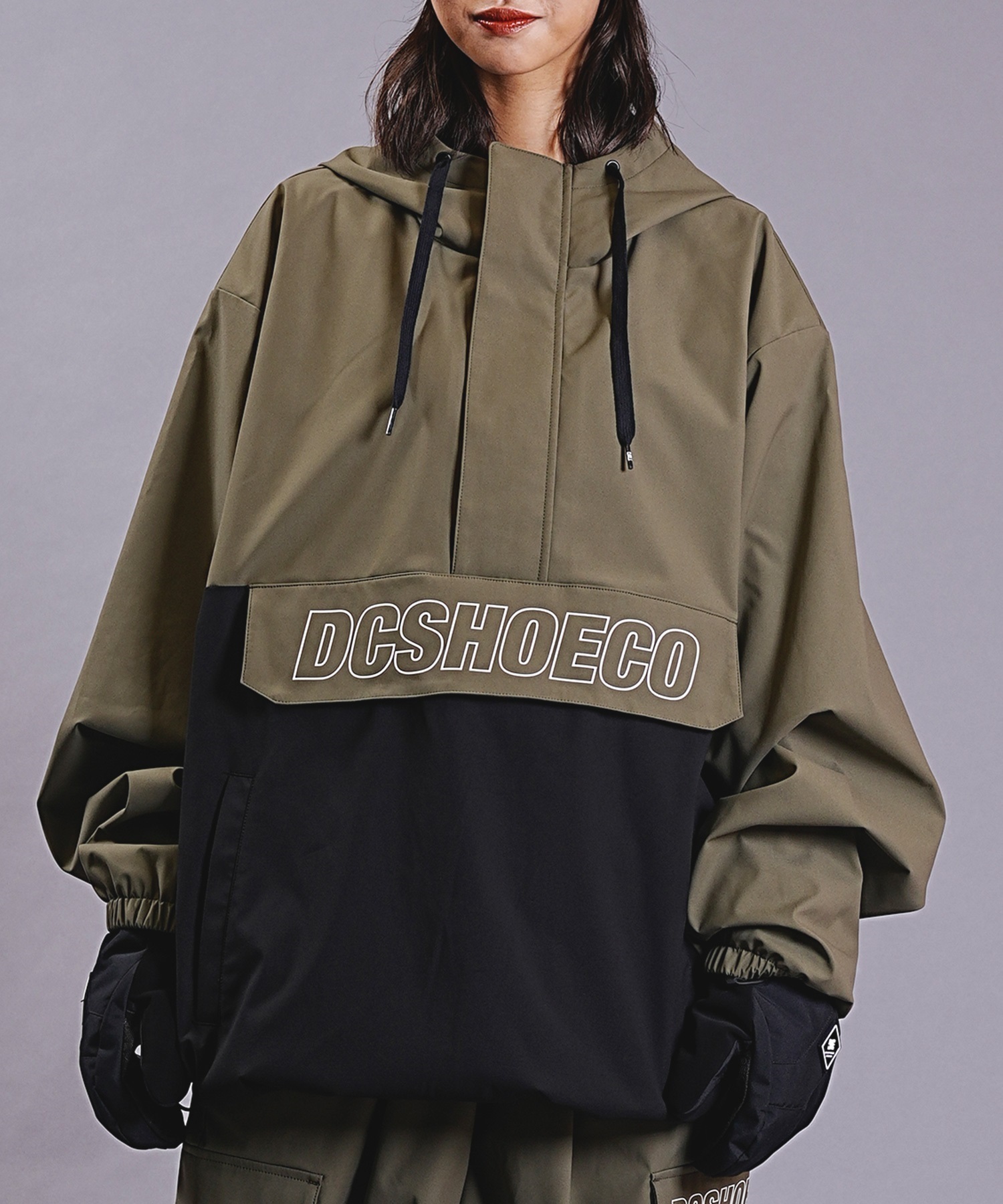 スノーボード ウェア ジャケット ユニセックス DC ディーシー 23 DC SNOW ANORAK 23 DC SNOW ANORAK 23-24モデル ムラサキスポーツ KX J13(WHT-S)