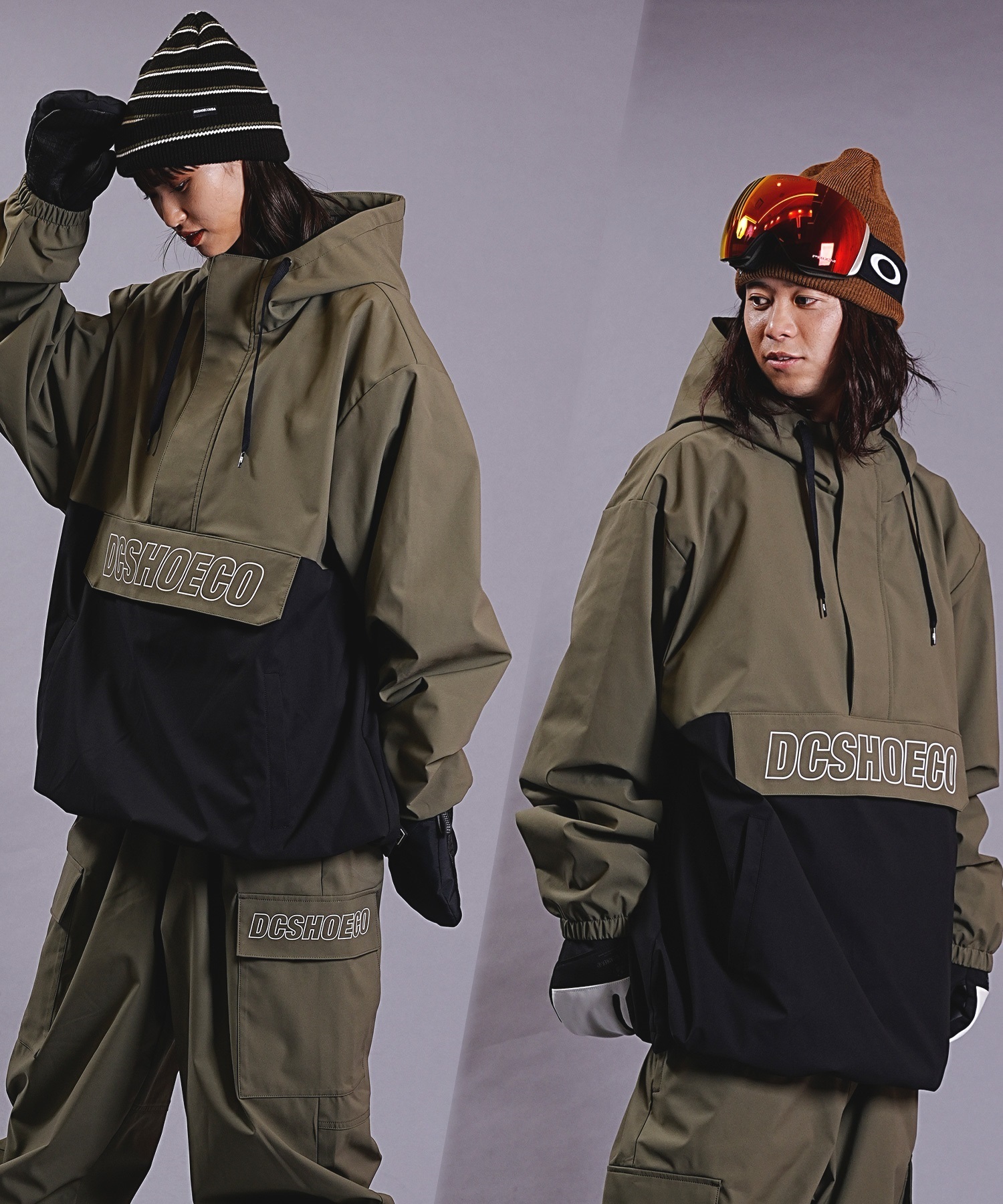 スノーボード ウェア ジャケット ユニセックス DC ディーシー 23 DC SNOW ANORAK 23 DC SNOW ANORAK 23-24モデル ムラサキスポーツ KX J13(WHT-S)