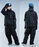 セットアイテム対象  HURLEY ハーレー スノーボード ウェア ジャケット ユニセックス RIPSTOP SNOW JK ムラサキスポーツ 24-25モデル LL F19(BKBG-S)