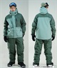 セットアイテム対象  HURLEY ハーレー スノーボード ウェア ジャケット ユニセックス RIPSTOP SNOW JK ムラサキスポーツ 24-25モデル LL F19(BKBG-S)