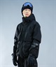 セットアイテム対象  HURLEY ハーレー スノーボード ウェア ジャケット ユニセックス RIPSTOP SNOW JK ムラサキスポーツ 24-25モデル LL F19(BKBG-S)
