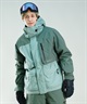 セットアイテム対象  HURLEY ハーレー スノーボード ウェア ジャケット ユニセックス RIPSTOP SNOW JK ムラサキスポーツ 24-25モデル LL F19(BKBG-S)