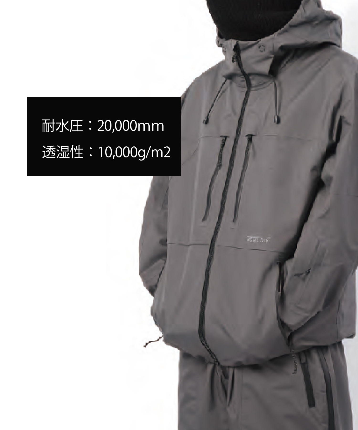 【早期購入/店頭受取対象外】NOMADIK ノマディック スノーボード ウェア ジャケット ユニセックス GLITCH ムラサキスポーツ 24-25モデル LL B1(GRAY-M)