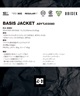 セットアイテム対象  DC ディーシー スノーボード ウェア ジャケット ユニセックス JK BASIS ADYTJ03080 ムラサキスポーツ 24-25モデル LX B1(KVJ0-S)