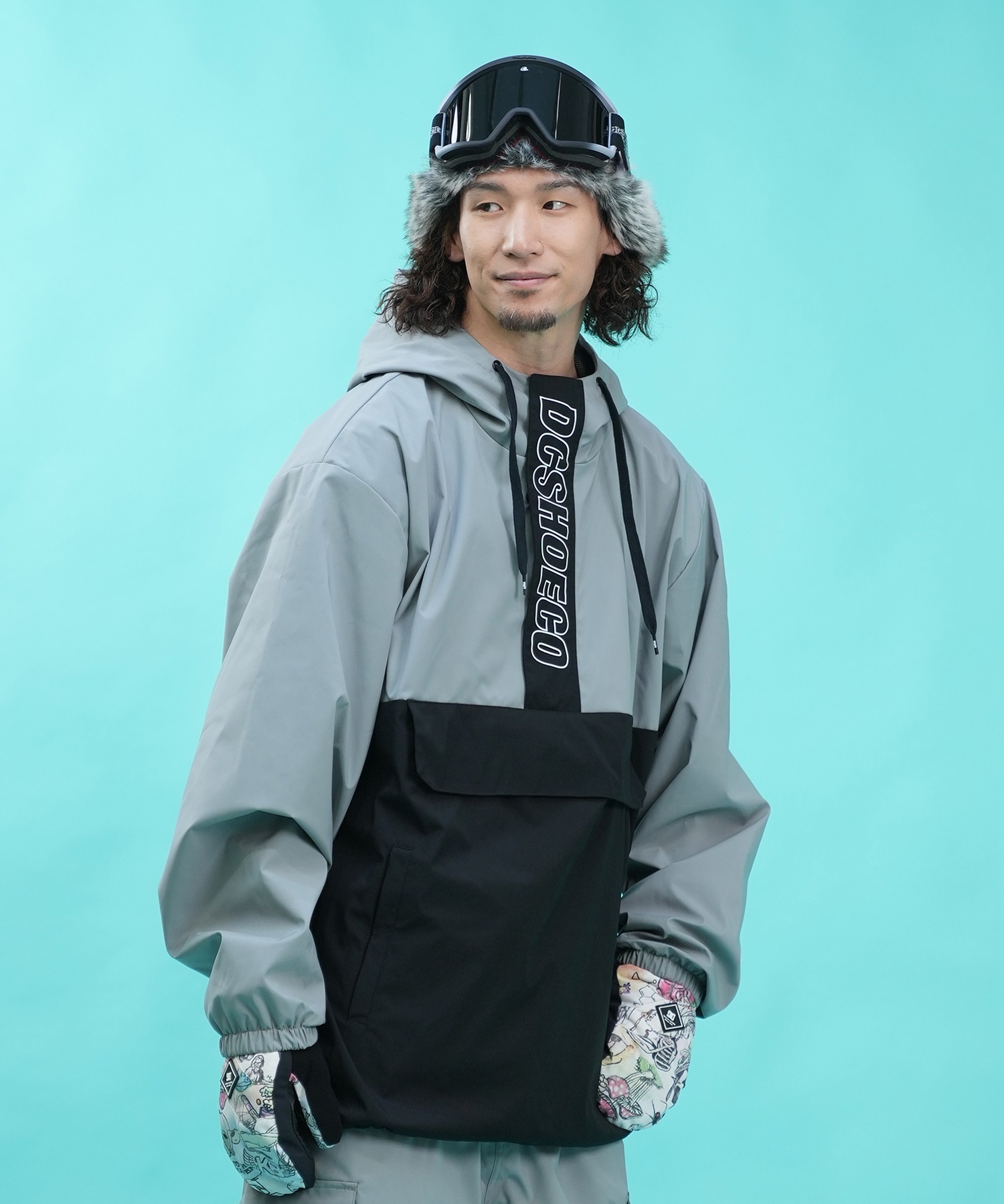 セットアイテム対象  DC ディーシー スノーボード ウェア ジャケット ユニセックス アノラック 24 DC SNOW ANORAK ムラサキスポーツ 24-25モデル LX F28(WHT-S)