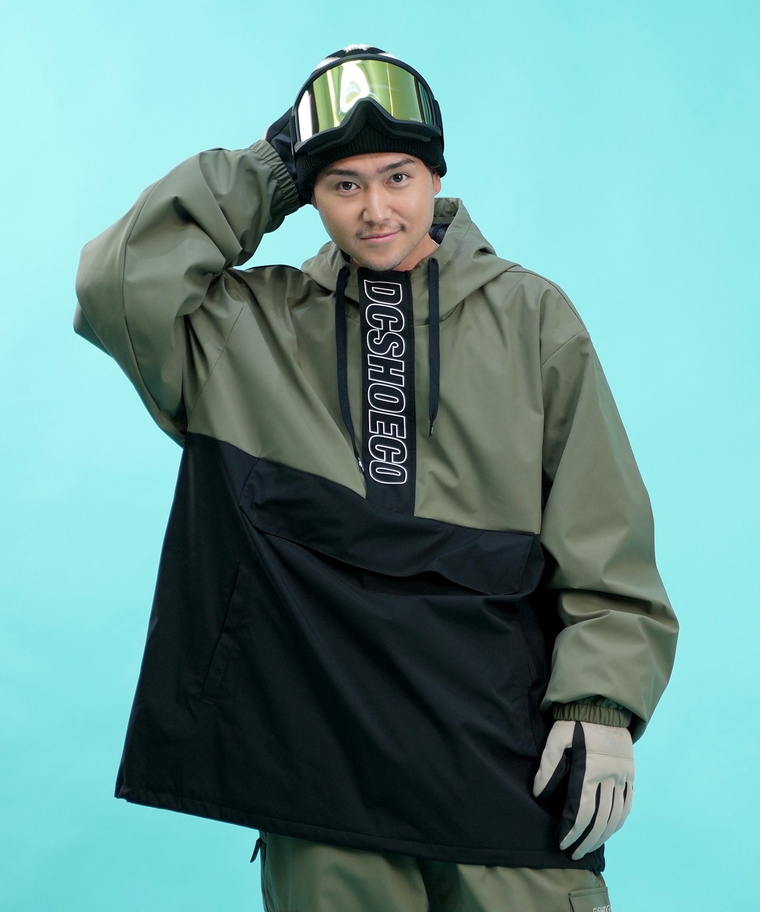 セットアイテム対象  DC ディーシー スノーボード ウェア ジャケット ユニセックス アノラック 24 DC SNOW ANORAK ムラサキスポーツ 24-25モデル LX F28(WHT-S)