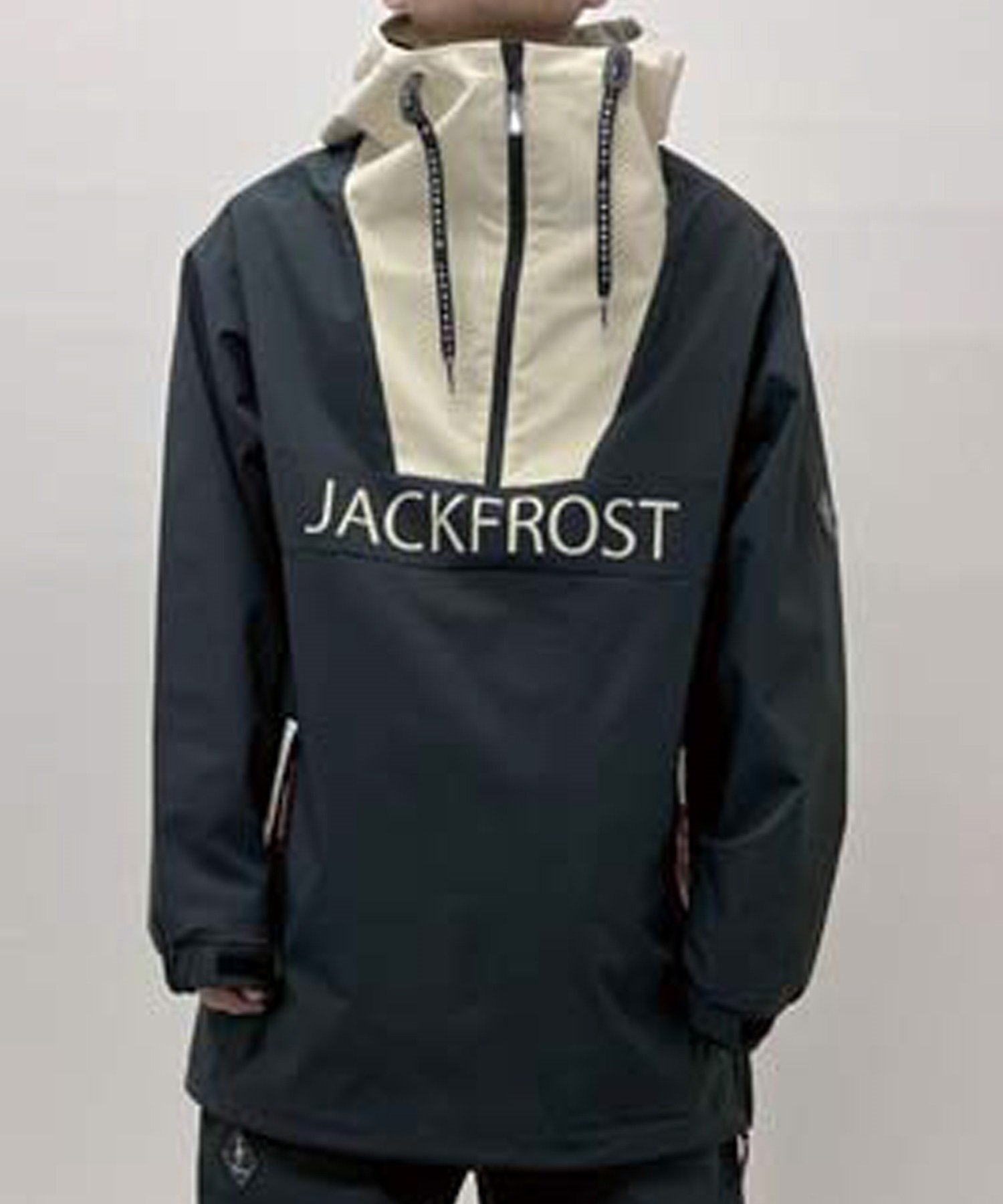 【早期購入/店頭受取対象外】JACK FROST ジャックフロスト スノーボード ウェア ジャケット ユニセックス WIDE PULLOVER ムラサキスポーツ 24-25モデル LX D25(BLACK-S)