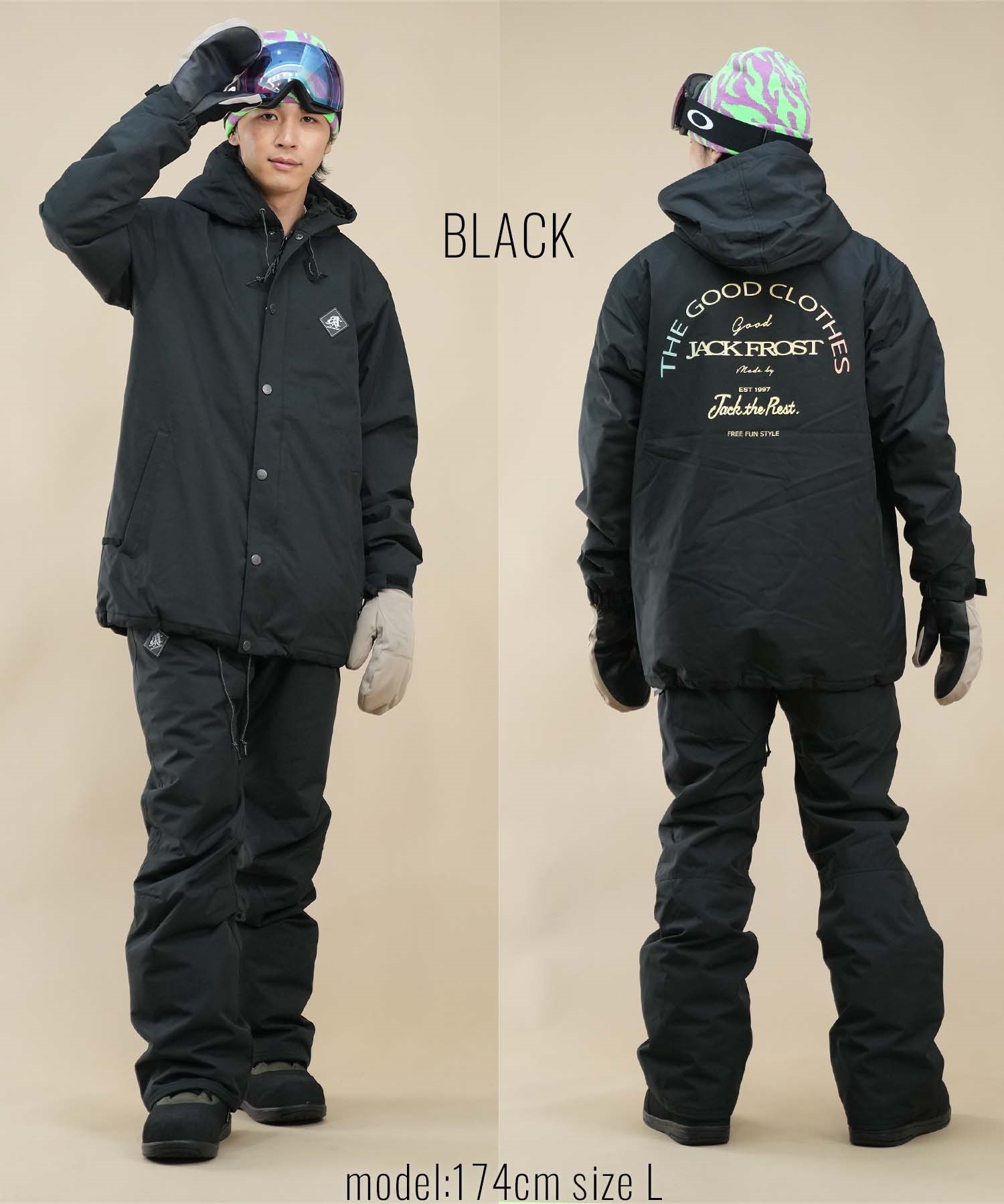 【早期購入/店頭受取対象外】JACK FROST ジャックフロスト スノーボード ウェア ジャケット ユニセックス HOODED ムラサキスポーツ 24-25モデル LX D25(KHAKI-S)