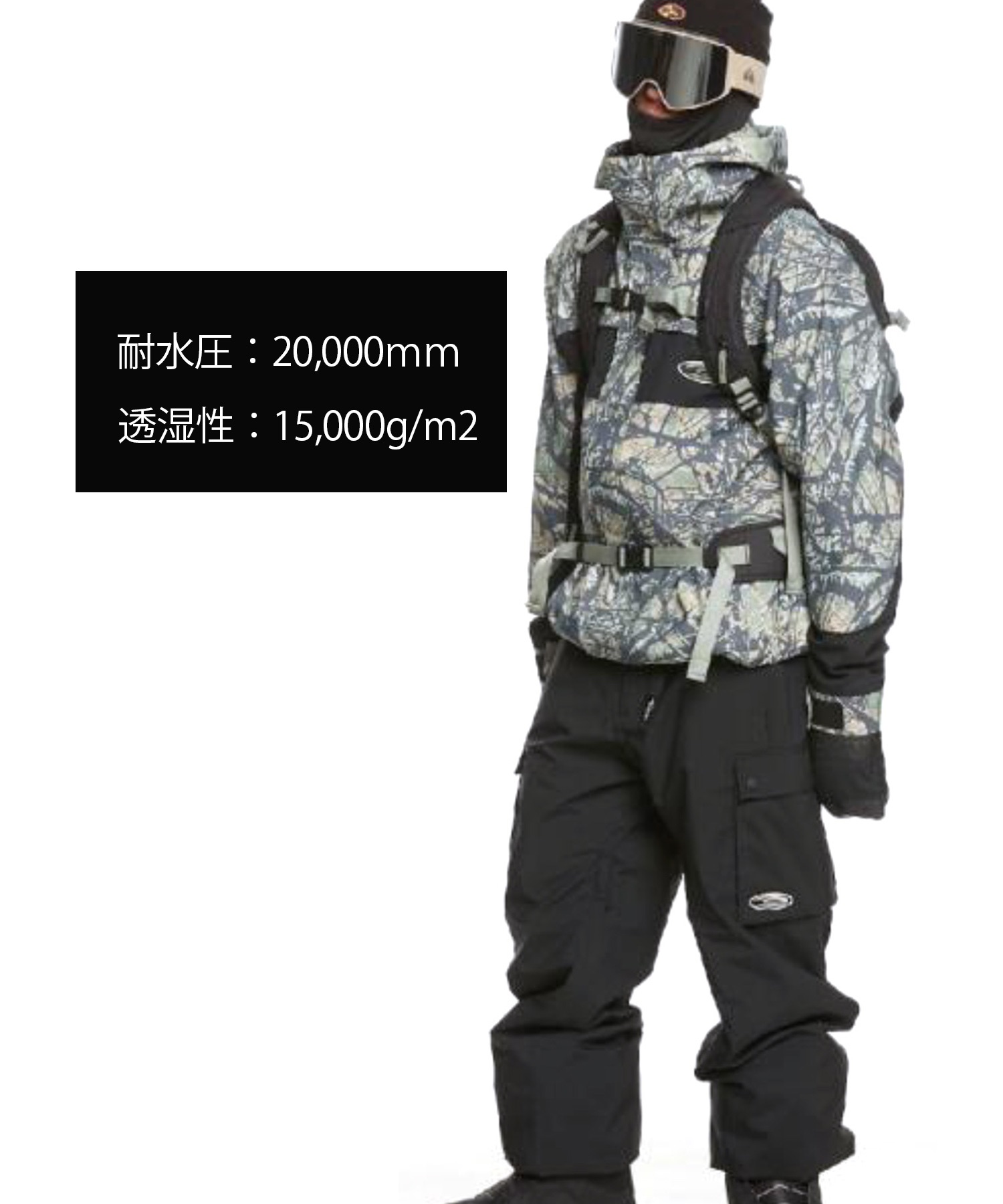 【早期購入/店頭受取対象外】QUIKSILVER クイックシルバー ユニセックス スノーボード ウェア ジャケット HIGH ALTITUDE 20K 24-25モデル LX D12(GLW6-S)