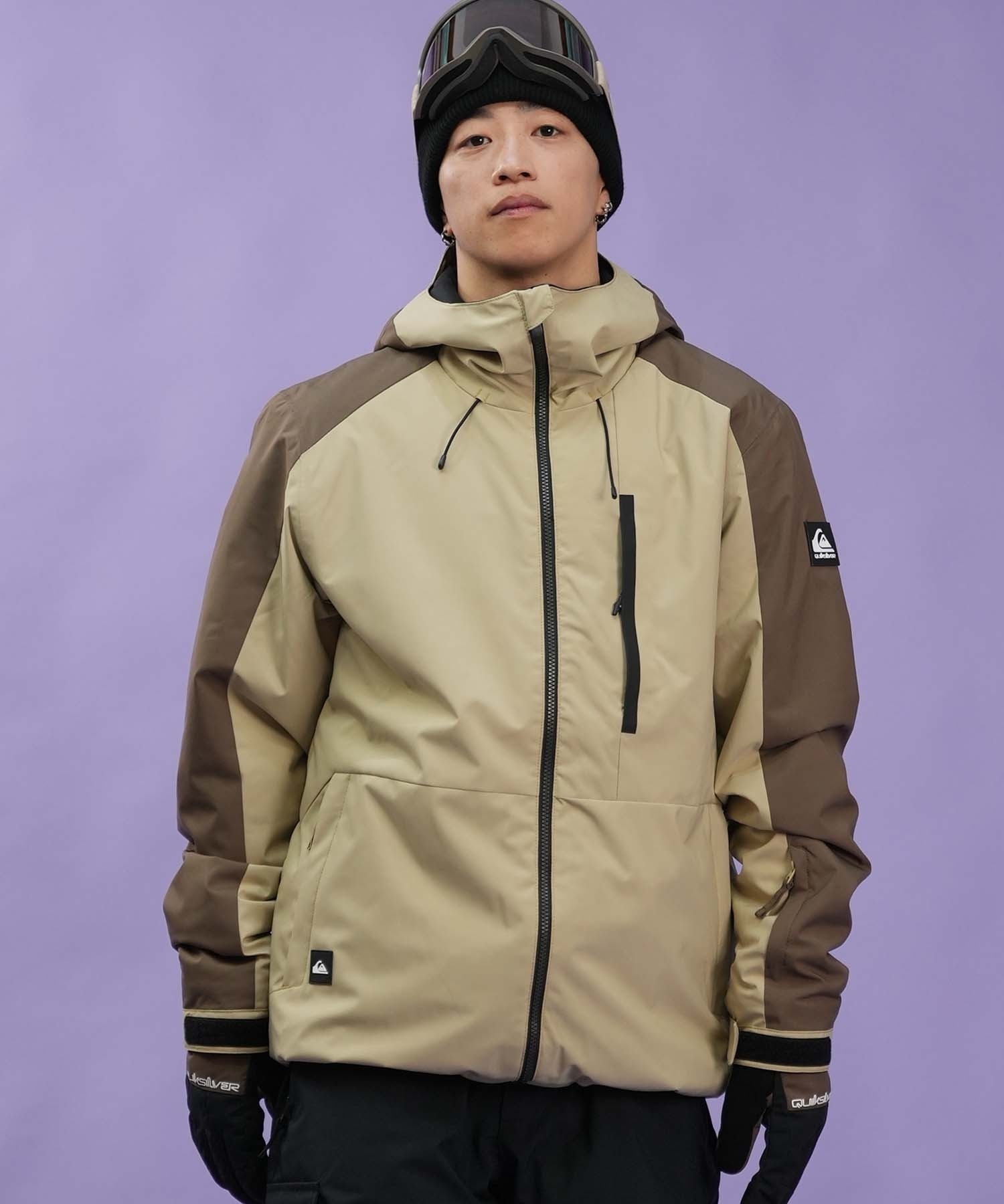 【早期購入/店頭受取対象外】QUIKSILVER クイックシルバー ユニセックス スノーボード ウェア ジャケット MISSION BLOCK JK ムラサキスポーツ 24-25モデル LX D12(SNA0-S)