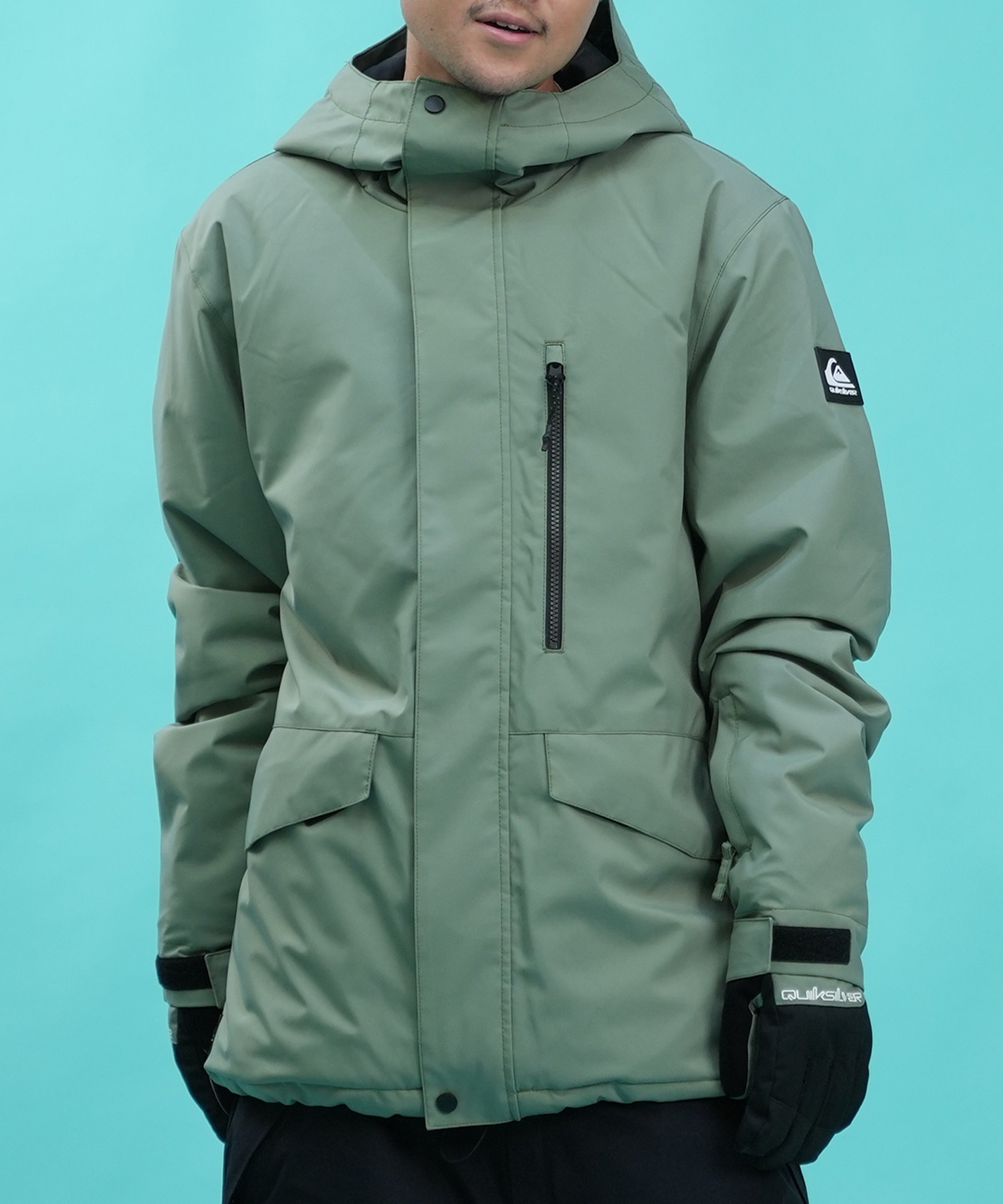 セットアイテム対象  QUIKSILVER クイックシルバー スノーボード ウェア ジャケット ユニセックス MISSION SOLID JK ムラサキスポーツ 24-25モデル LX H1(KVJ0-S)