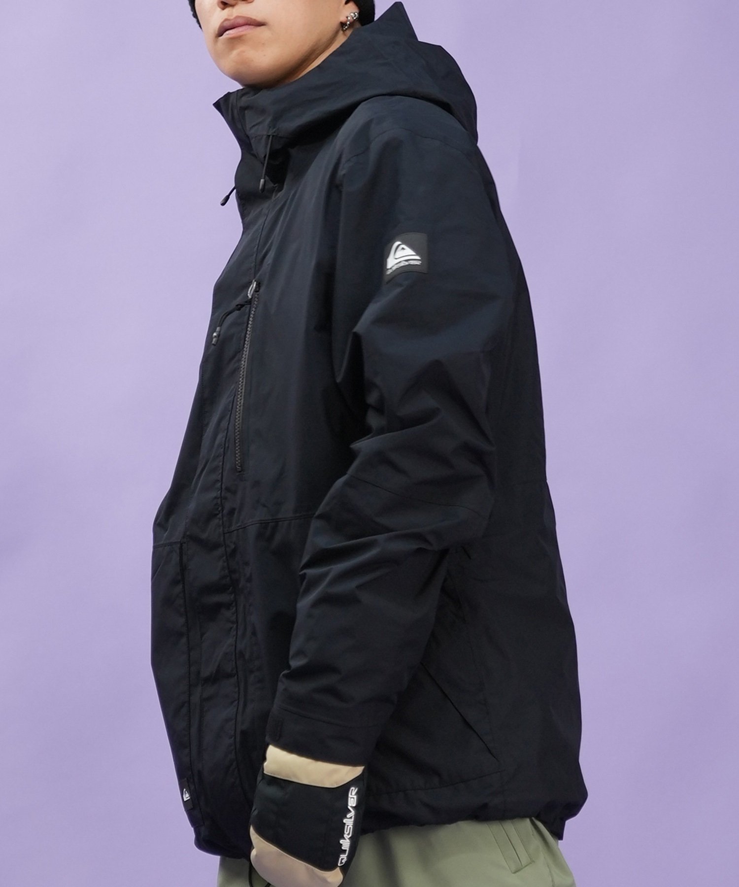 セットアイテム対象  QUIKSILVER クイックシルバー スノーボード ウェア ジャケット ユニセックス MISSION SOLID JK ムラサキスポーツ 24-25モデル LX H1(KVJ0-S)