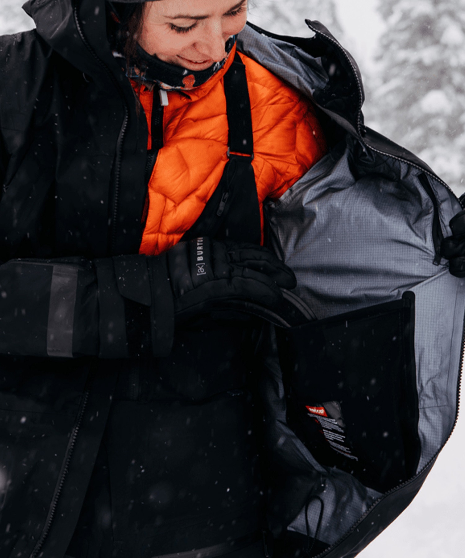 スノーボード ウェア ジャケット レディース BURTON AK  バートン TUSK GORE-TEX PRO 3L 23-24モデル KK C19(TrueBlack-S)