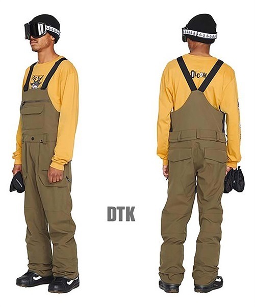 スノーボード ウェア パンツ VOLCOM ボルコム ROAN-BIB-OVERALL 22-23モデル ムラサキスポーツ JJ I15(DTK-XS)